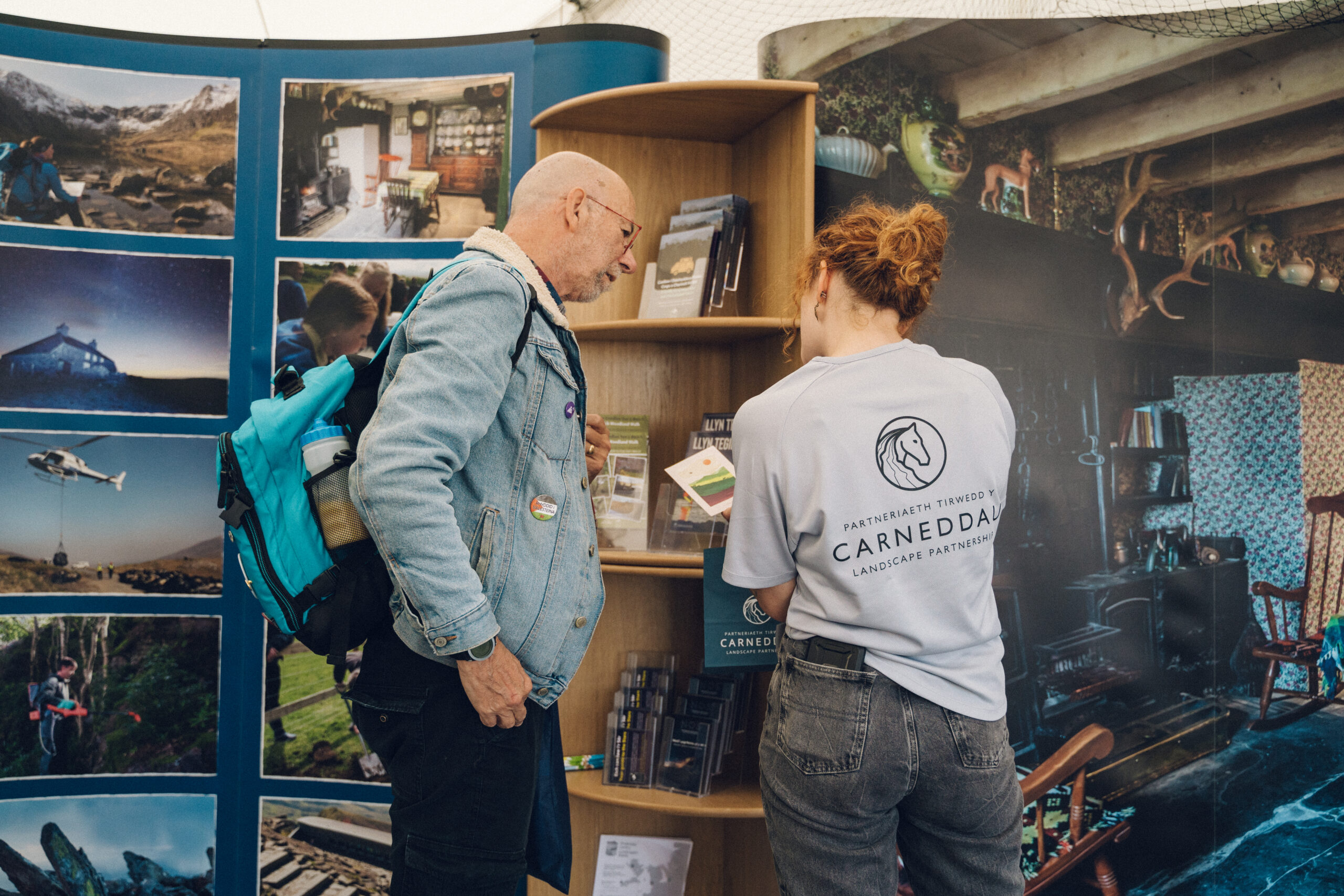 staff working at the Eisteddfod